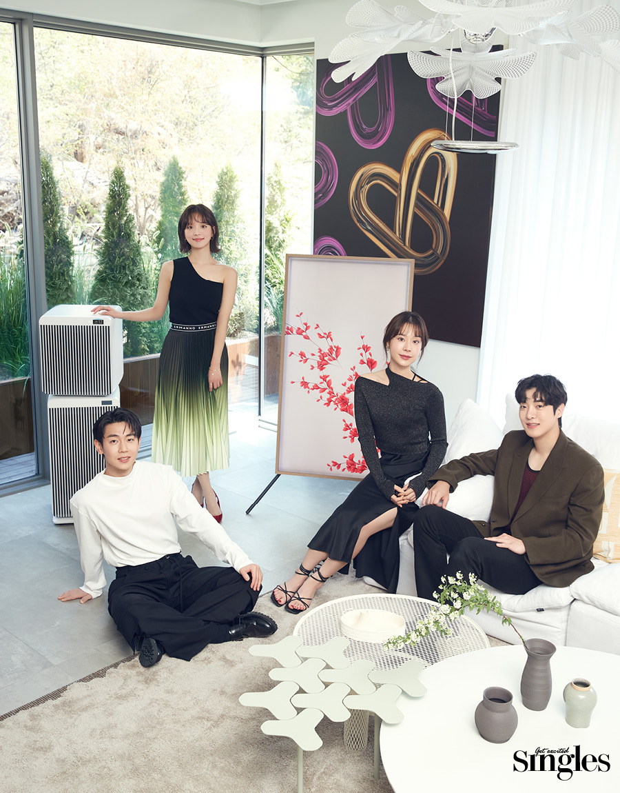 하트시그널 출연진이 삼성전자 비스포크 가전과 함께한 싱글즈 화보